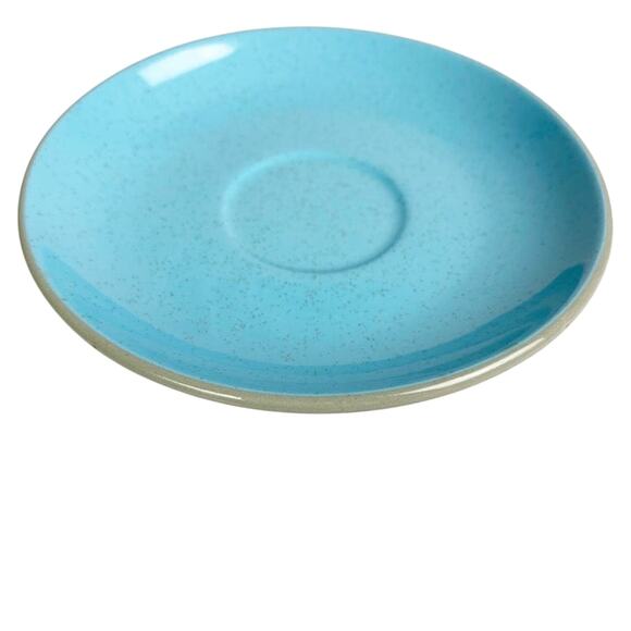 vintage Harkerware blue & gray stone china Saucer plate made in USA - Picture 2 of 3